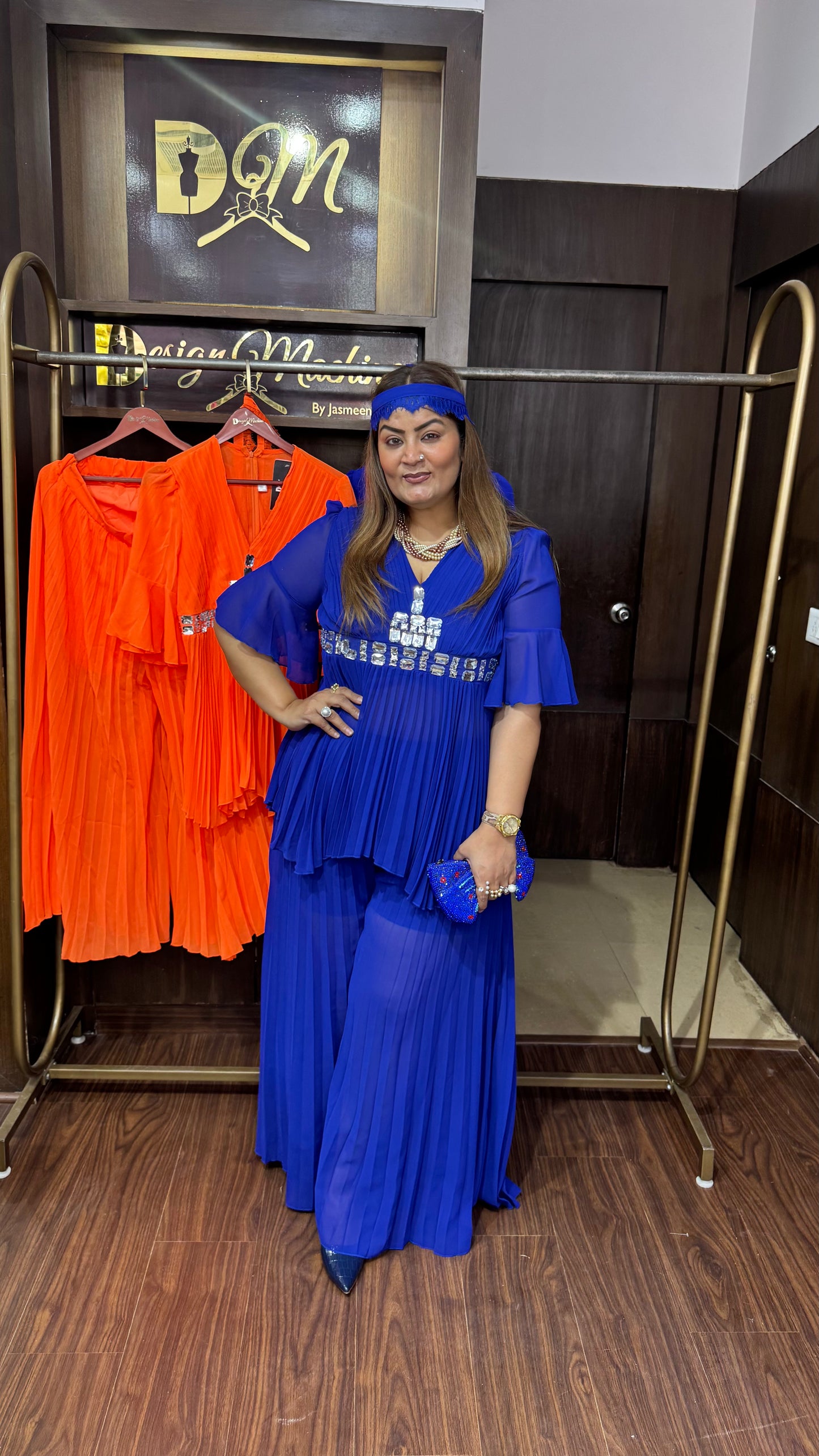 Georgette Fabric 2 Piece Dress (Top & Plazo Pant)