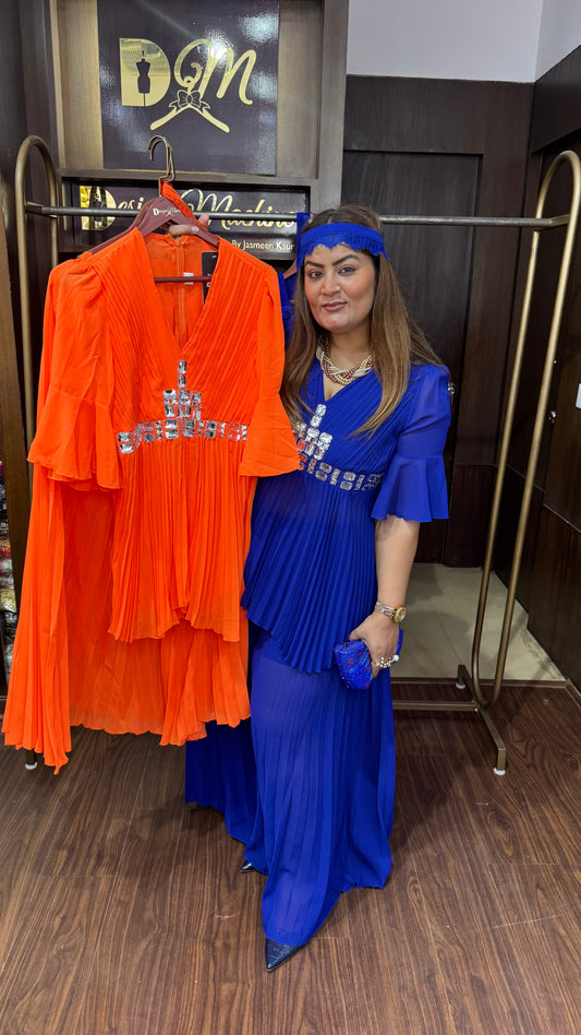 Georgette Fabric 2 Piece Dress (Top & Plazo Pant)