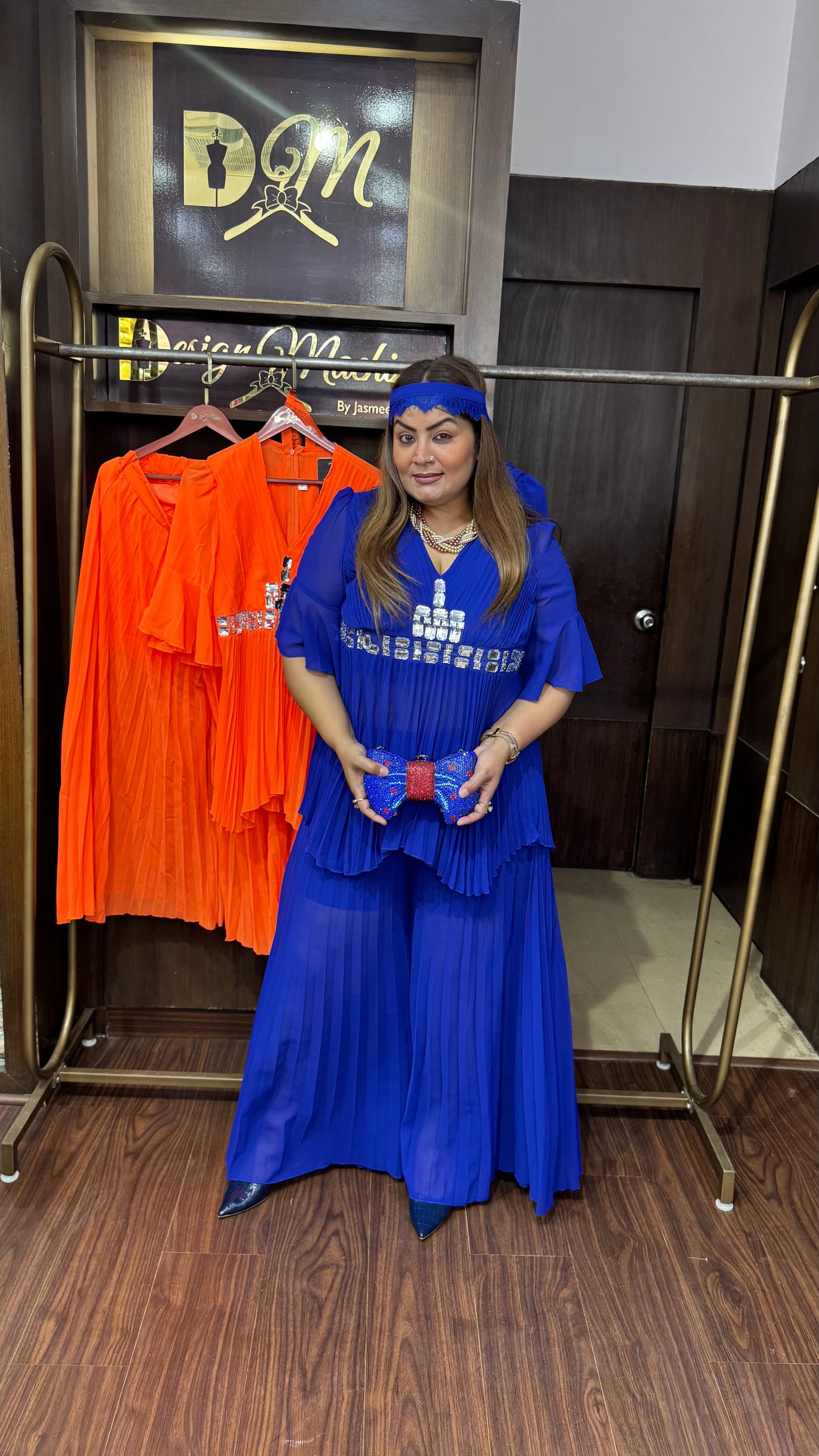 Georgette Fabric 2 Piece Dress (Top & Plazo Pant)