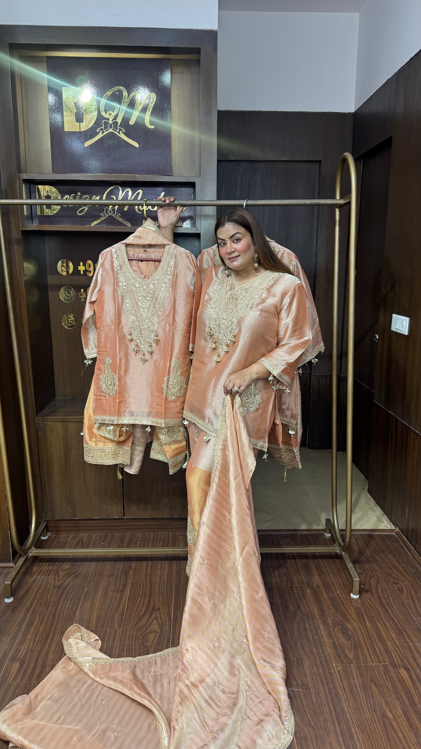 Meher Glass Tissue Farshi Suit