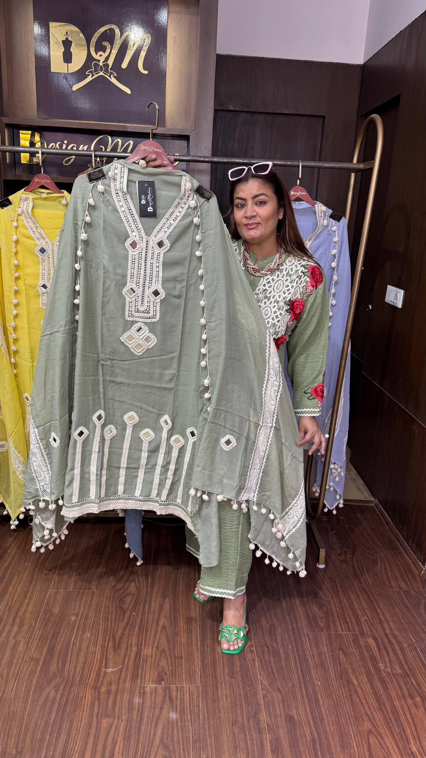 Kairavi (Malmal Cotton Unstitch Suit)