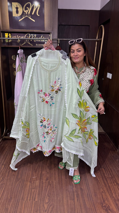 Aashvi (Cotton Unstitch Suit)
