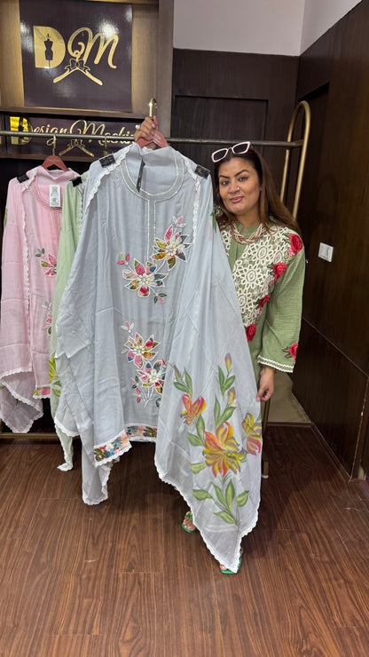 Aashvi (Cotton Unstitch Suit)