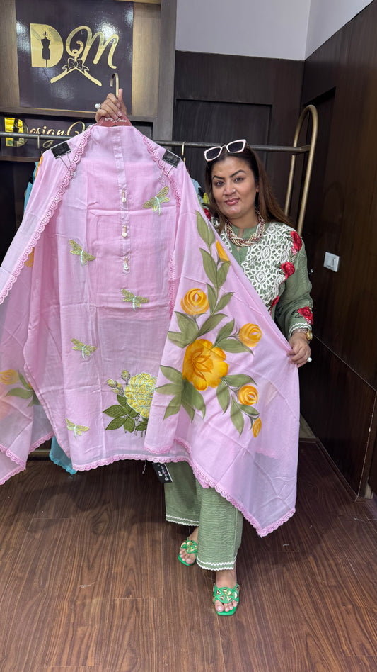 Riana (Cotton Unstitch Suit)