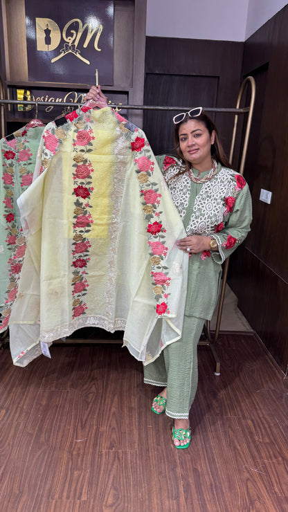 Rama (Cotton Unstitch Suit)