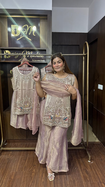 Meher Crush Tissue Suit