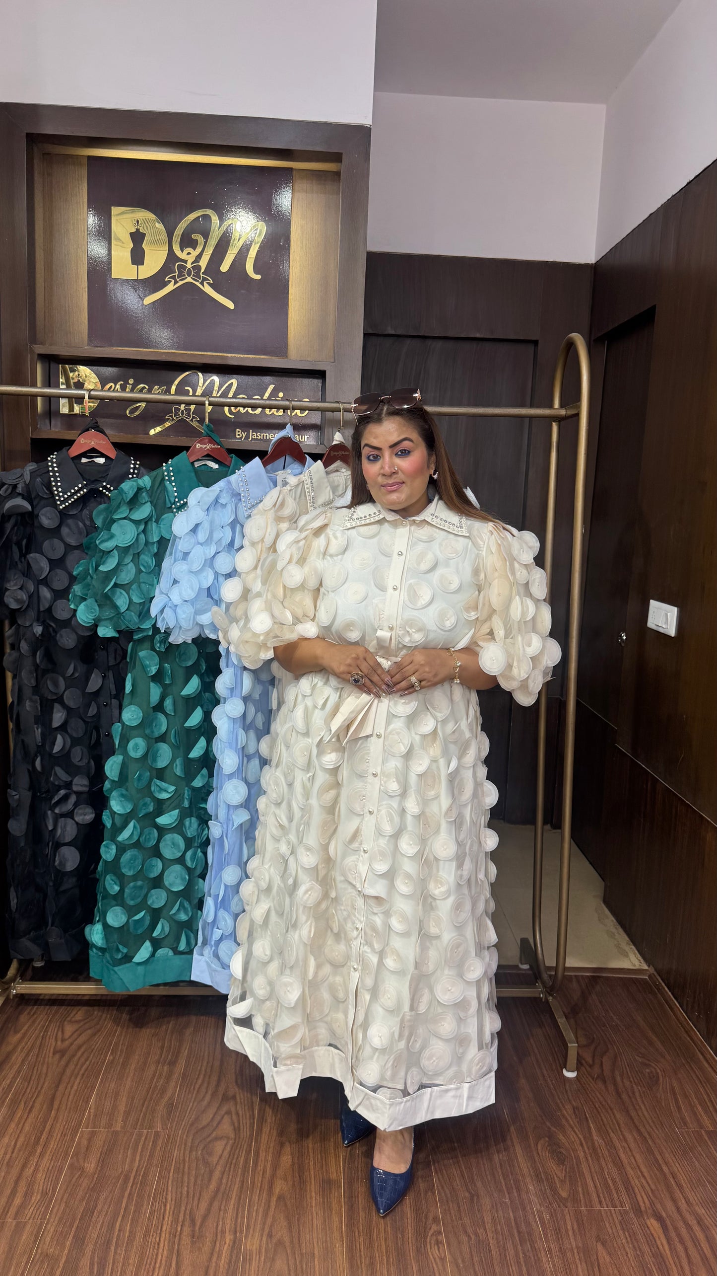 Imported Net Korean Fabric Dress