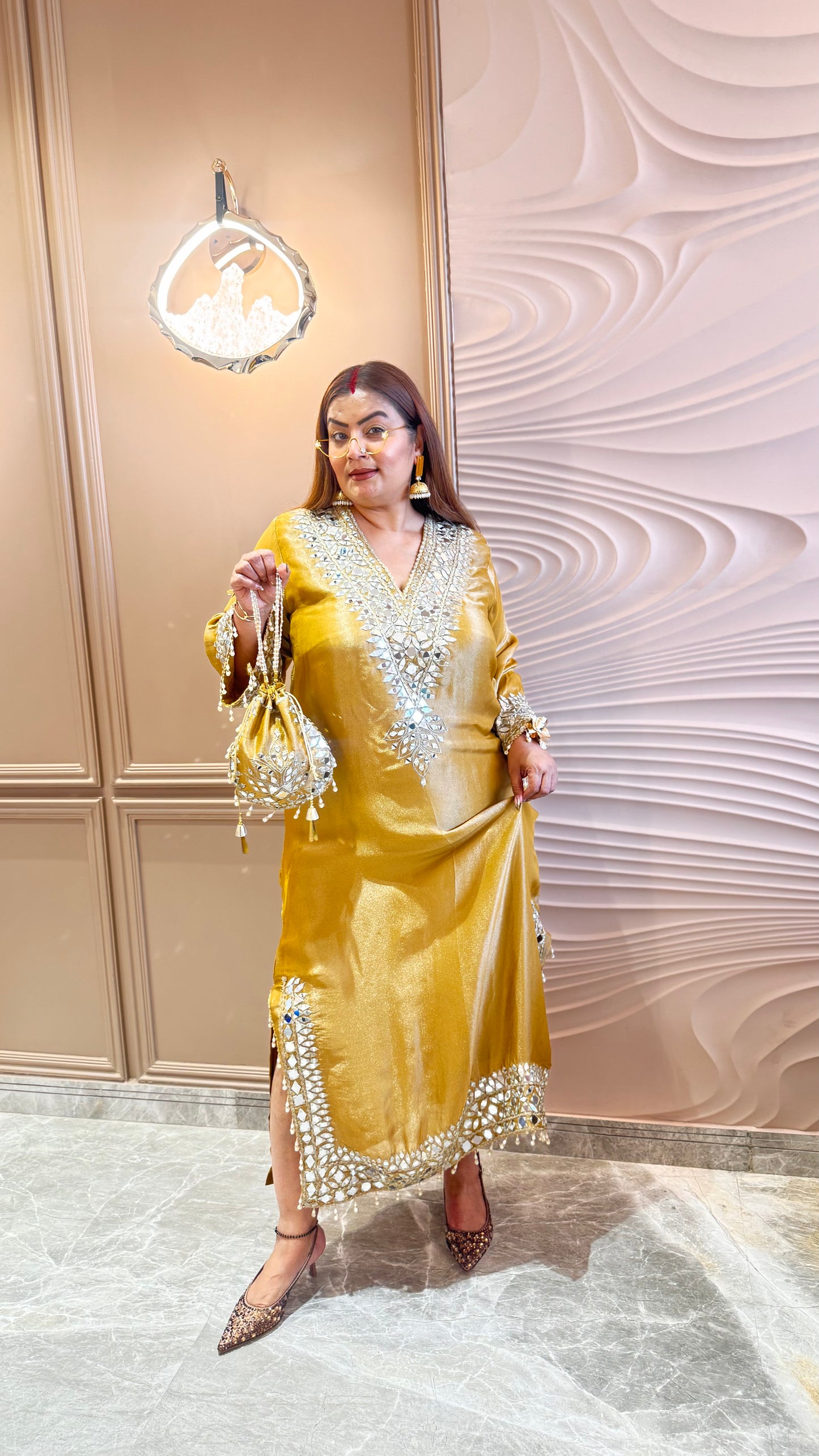 Mehrika (Glass Tissue Indo Western Dress)