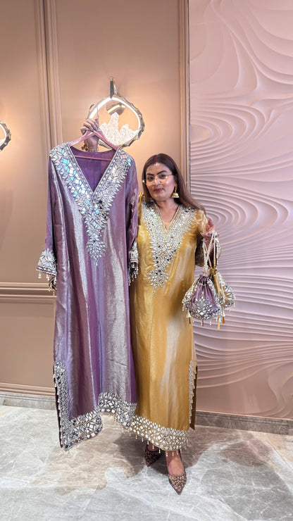 Mehrika (Glass Tissue Indo Western Dress)