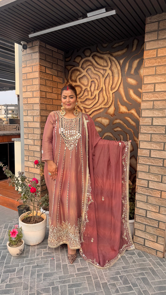 Ruhani (Glass Tissue Anarkali Suit)