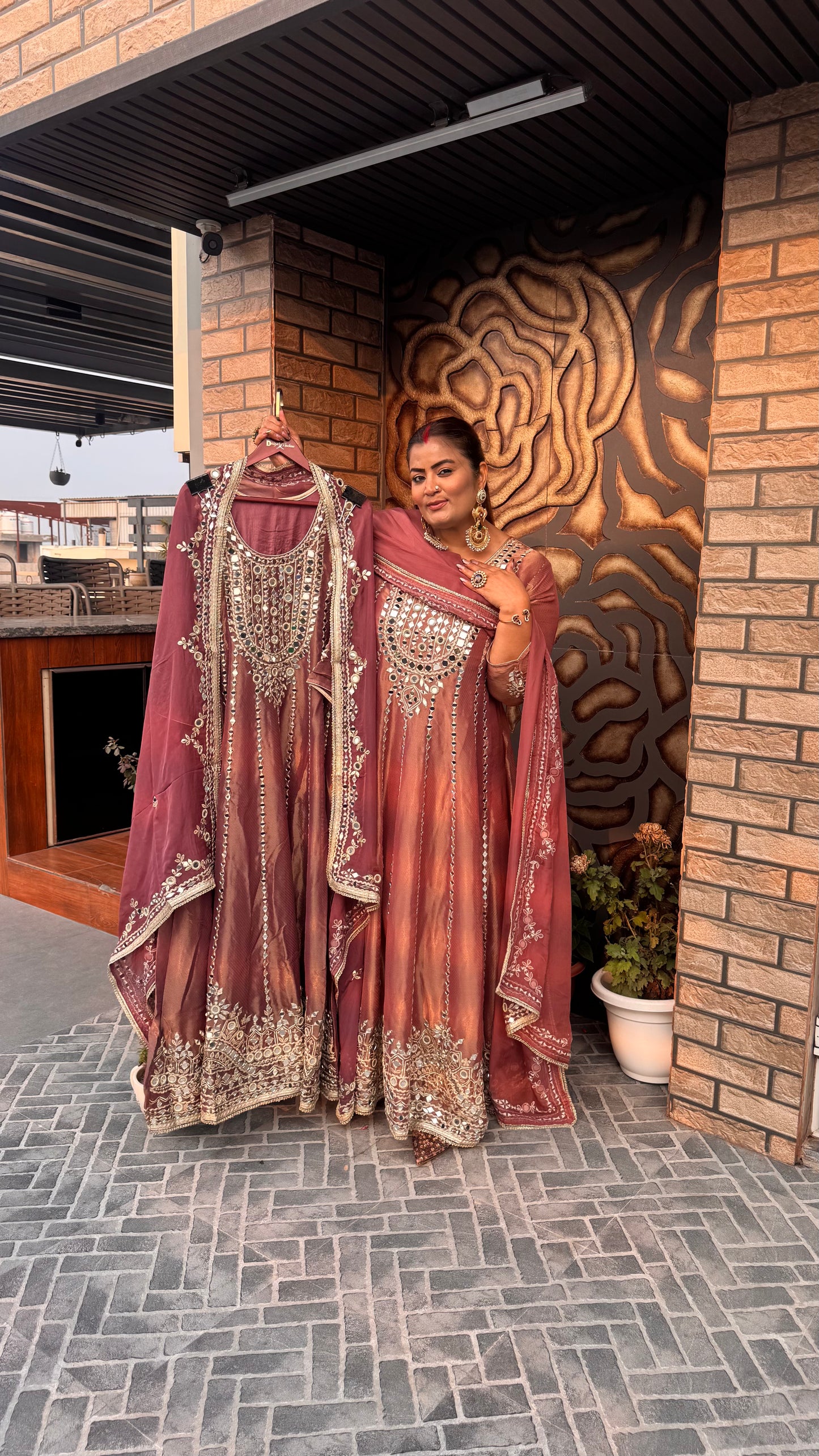 Ruhani (Glass Tissue Anarkali Suit)