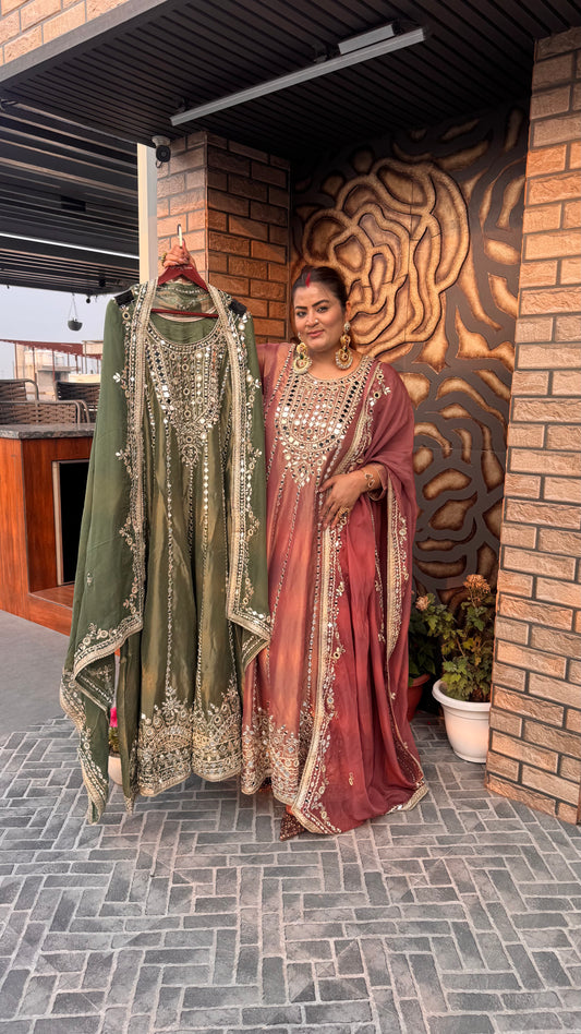 Ruhani (Glass Tissue Anarkali Suit)