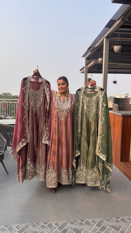 Ruhani (Glass Tissue Anarkali Suit)
