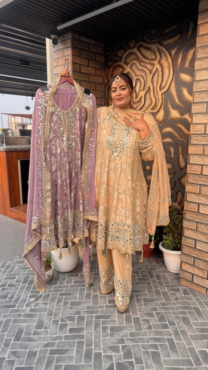 Meherbaan (Pure Georgette Farshi Salwar Suit)