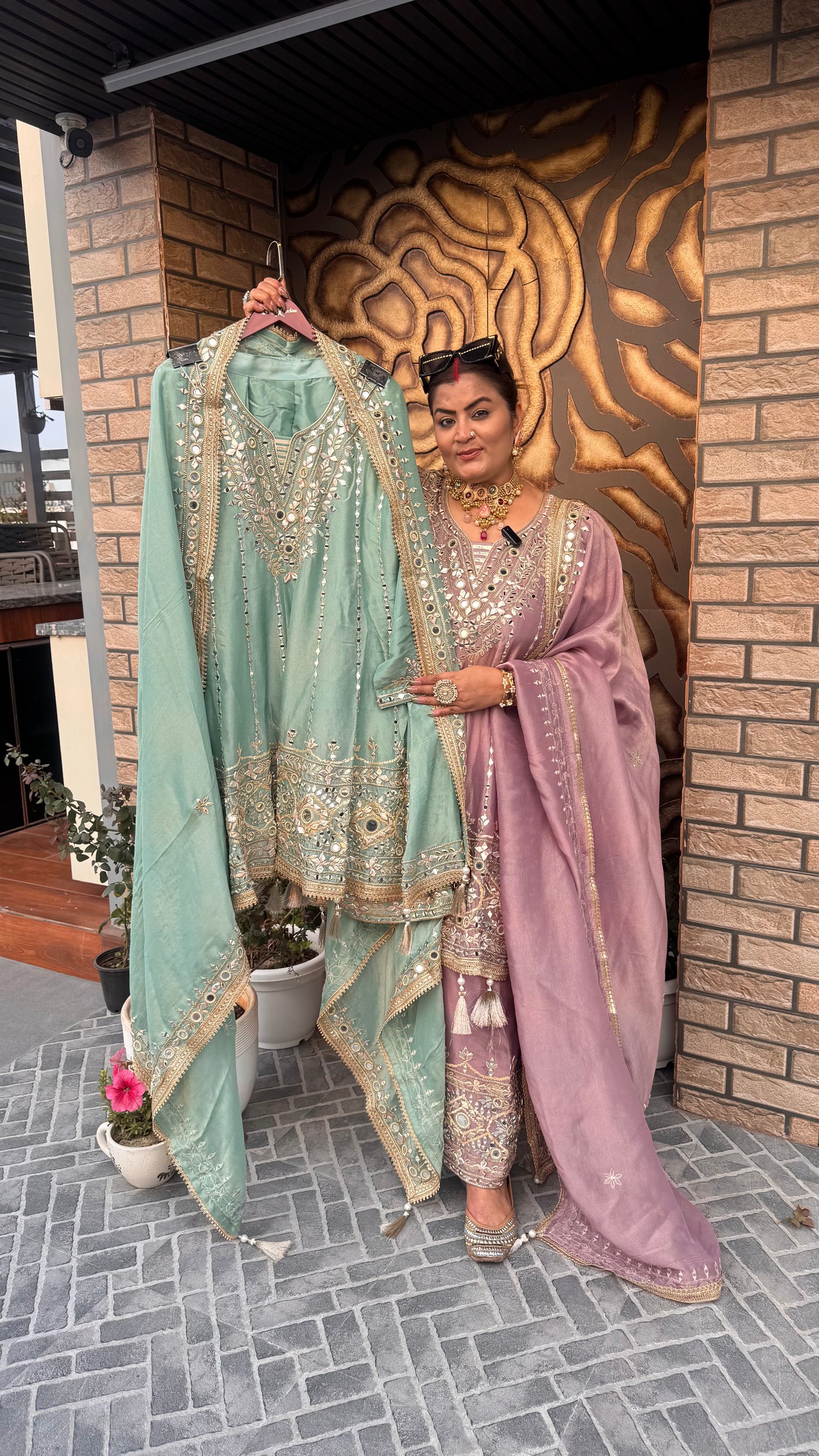 Aafreen (Glass Tissue Farshi Salwar Suit)