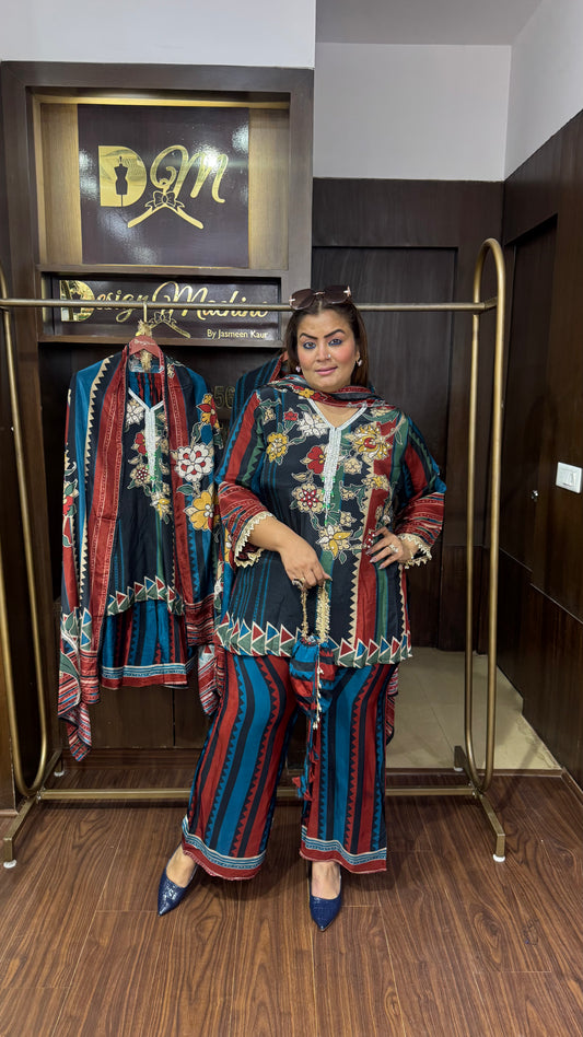 Rishka (Pure Crepe Suit)