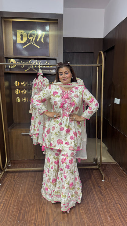 Pure Malchanderi Sharara Suit