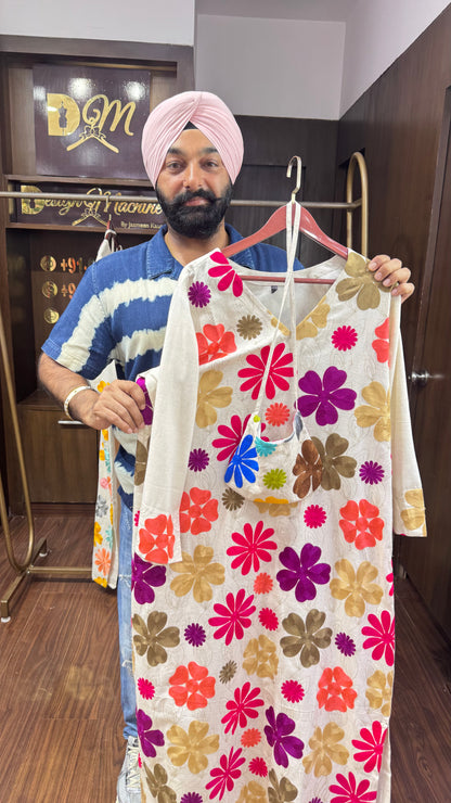 Gulnaaz Cotton Phiran with Potli