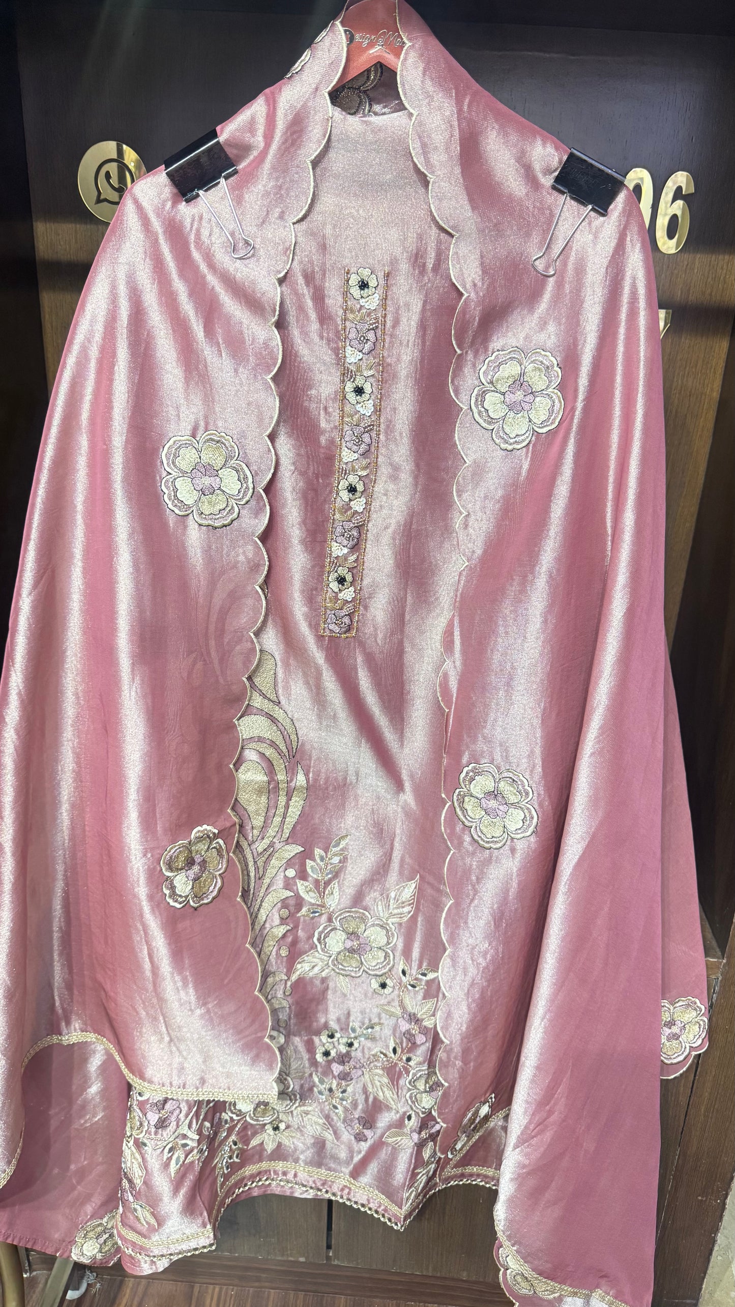 Ritu (Glass Tissue Unstitched Suit)