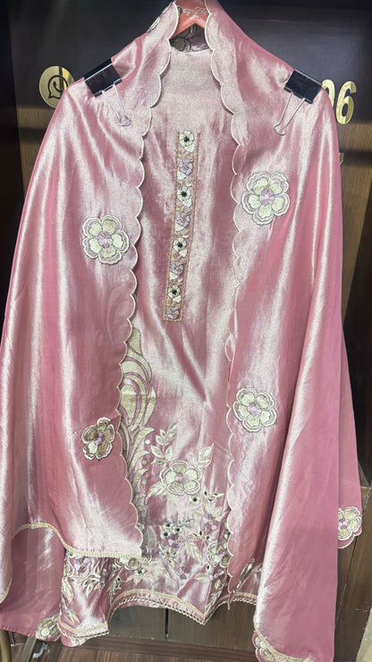 Ritu (Glass Tissue Unstitched Suit)