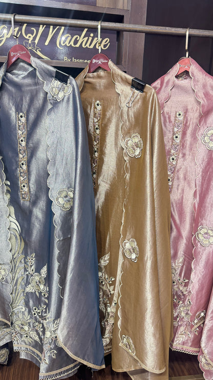 Ritu (Glass Tissue Unstitched Suit)