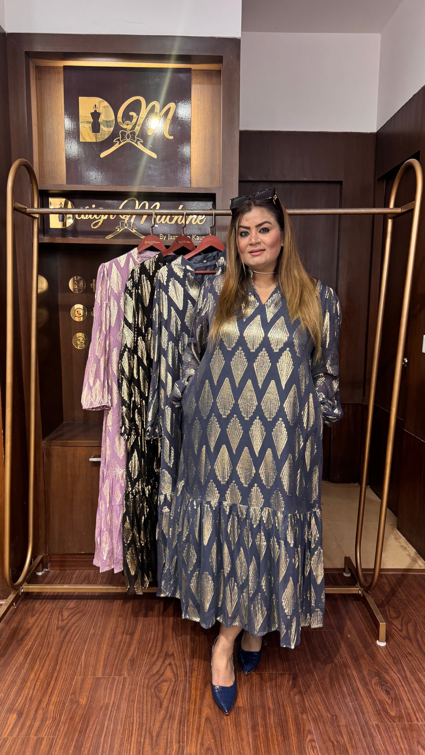 Meher Drape Georgette Fabric Dress