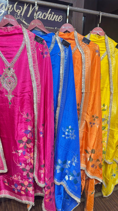 Astha (Banarasi Silk Unstitched Suit)