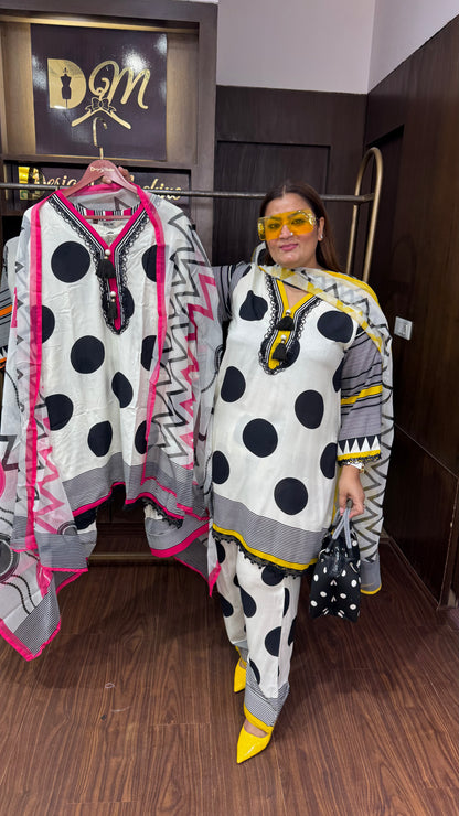 Tvesha (Masleen Cotton Suit)