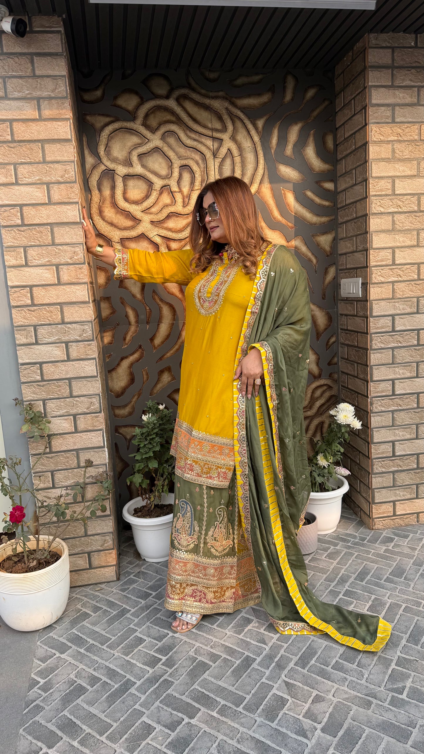 Mehr  Embroidered (Sharara Suit)