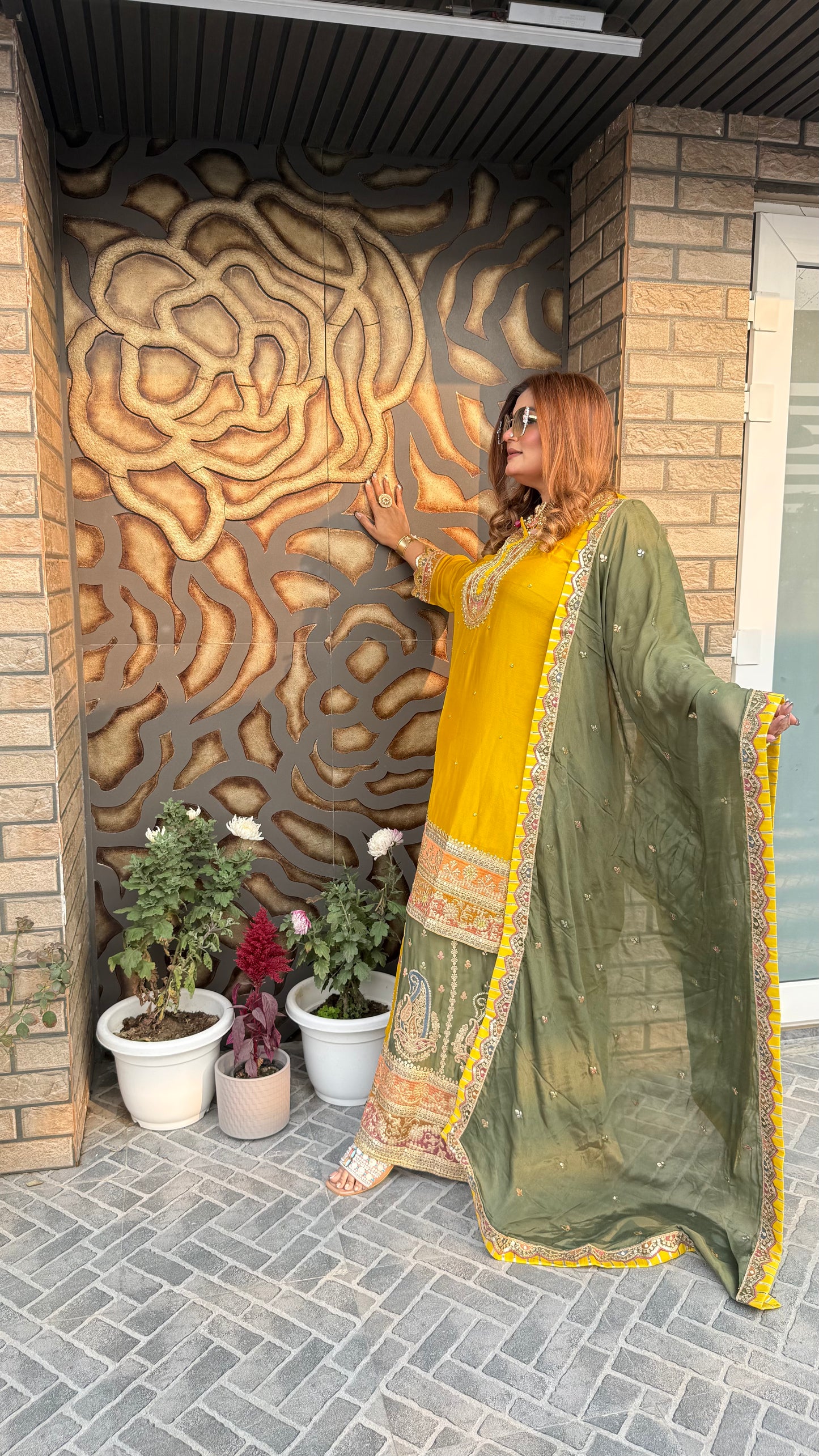 Mehr  Embroidered (Sharara Suit)