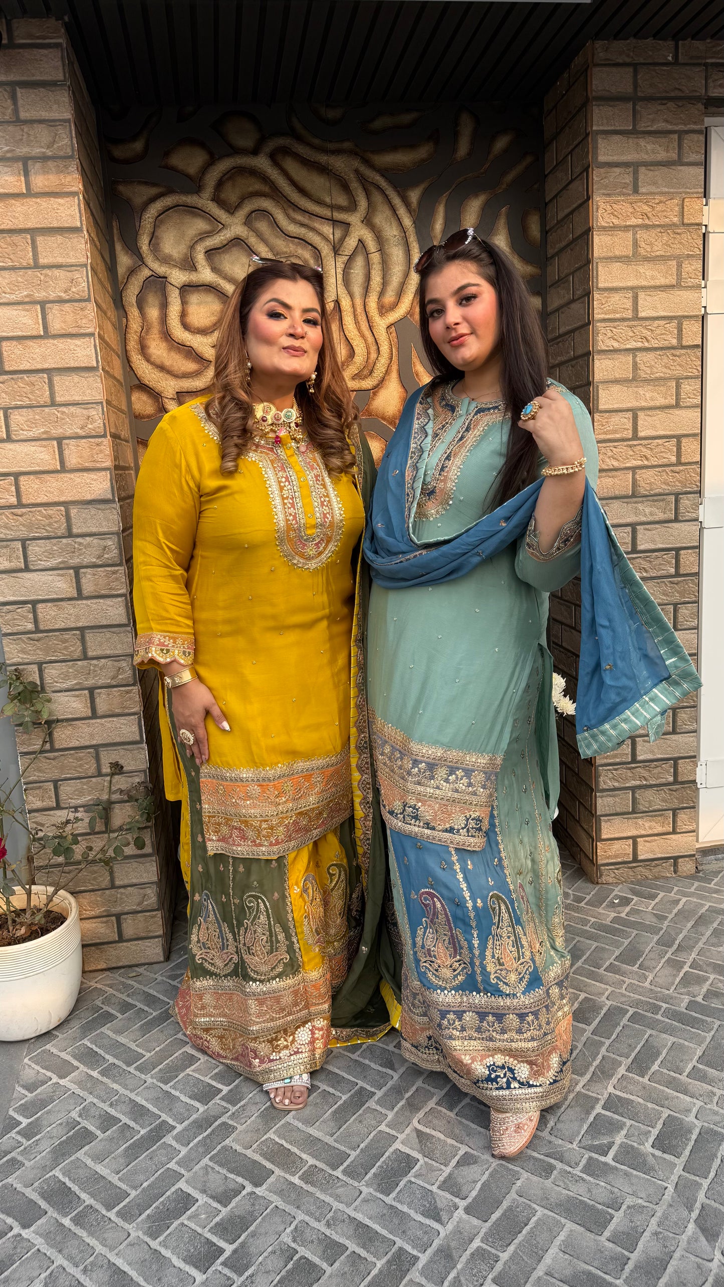 Mehr  Embroidered (Sharara Suit)