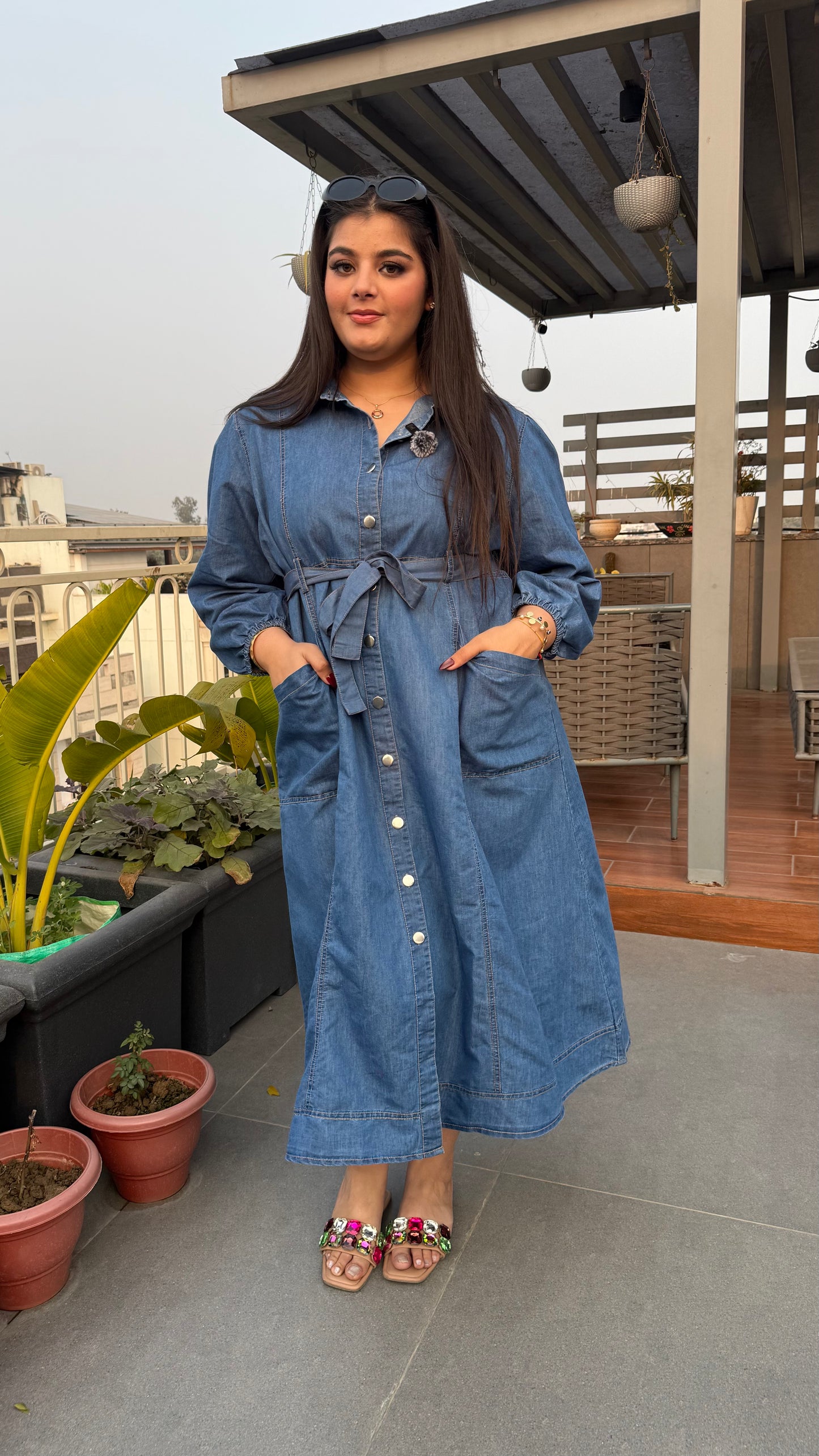 Zynesha (Denim Dress)