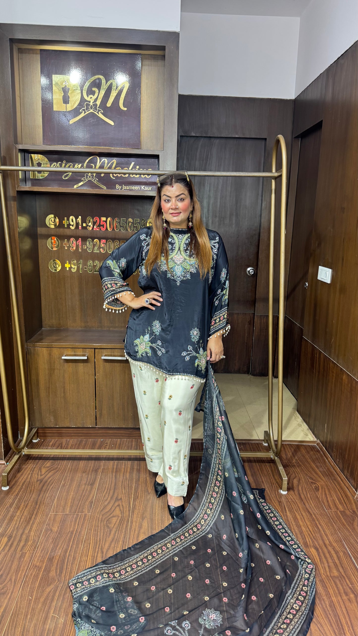 Ahana (Pure Crepe Suit)
