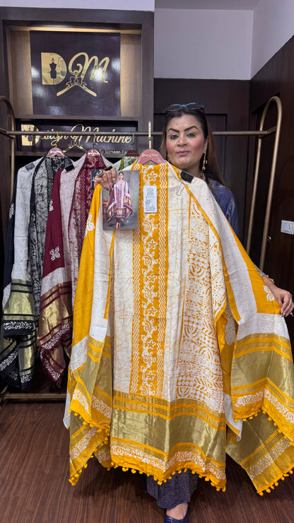 Zeba (Cotton Unstitch Suit)