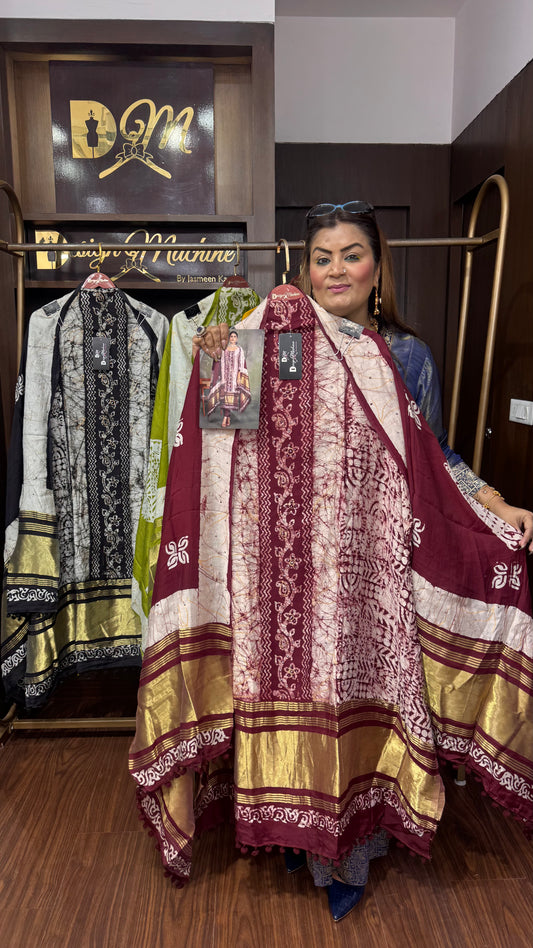 Zeba (Cotton Unstitch Suit)