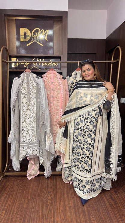 Zara (Cotton Unstitch Suit)