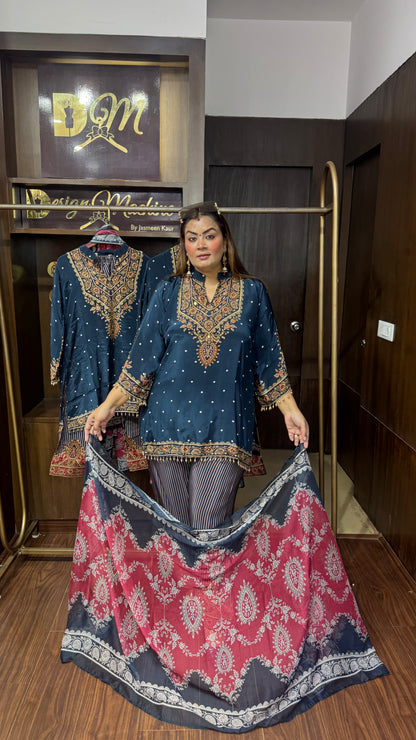 Suhanika (Pure Crepe Suit)