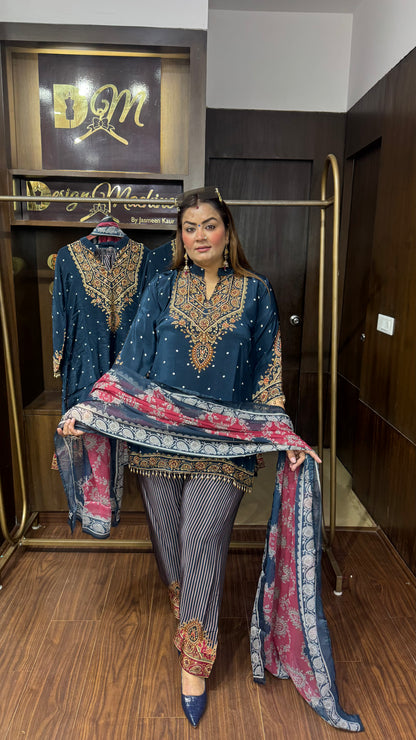 Suhanika (Pure Crepe Suit)