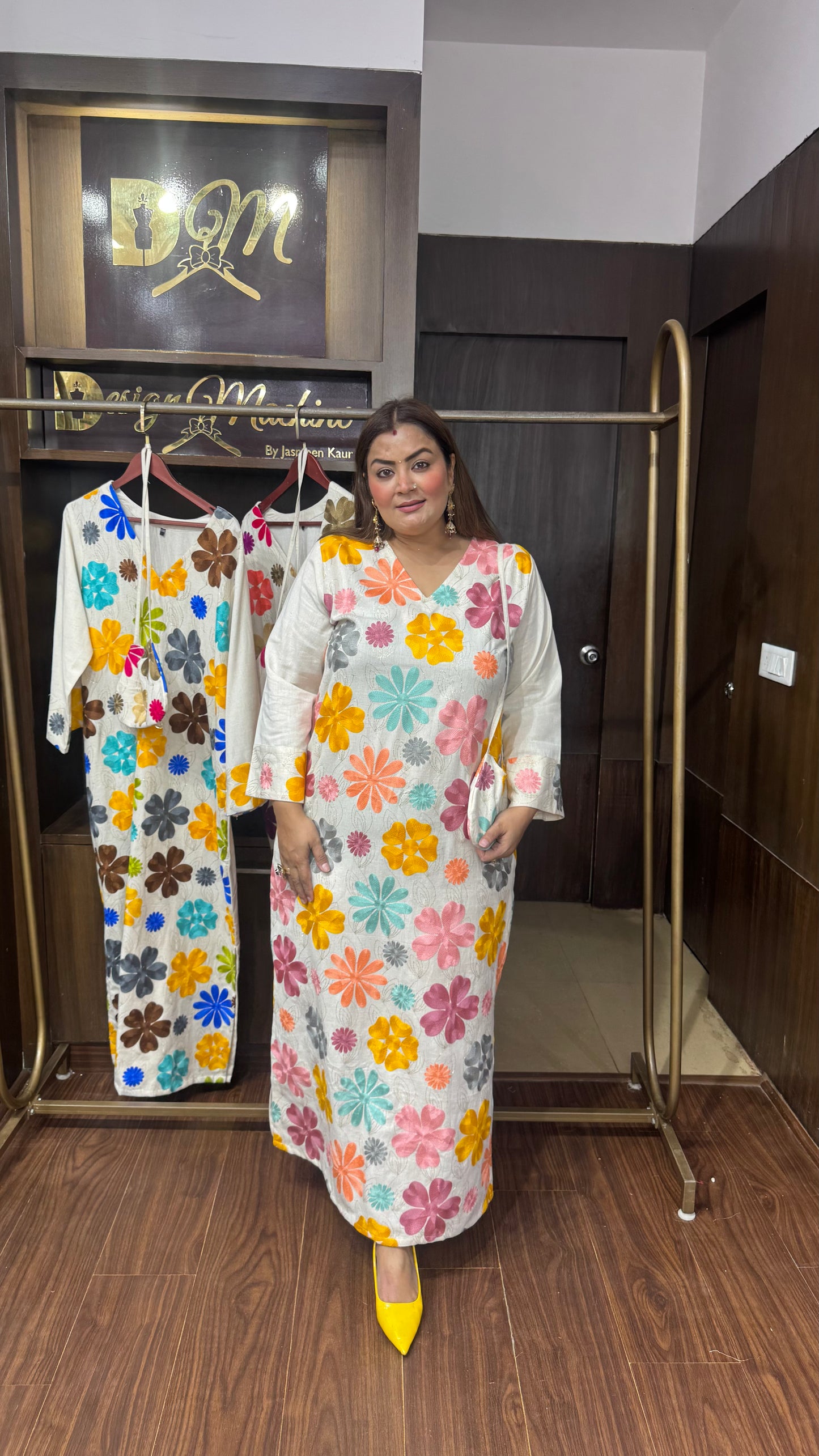 Gulnaaz Cotton Phiran with Potli