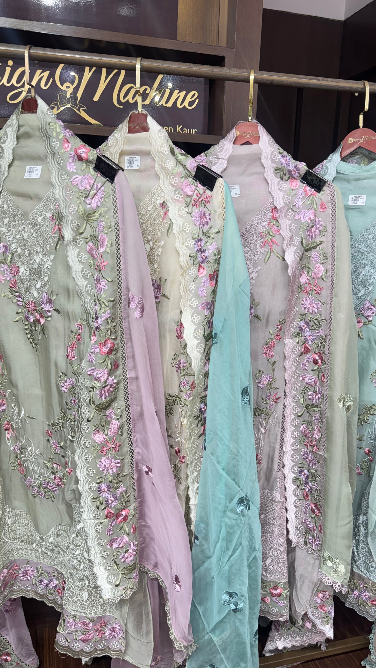 Zivara Pure Organza Tissue Unstitched Suit