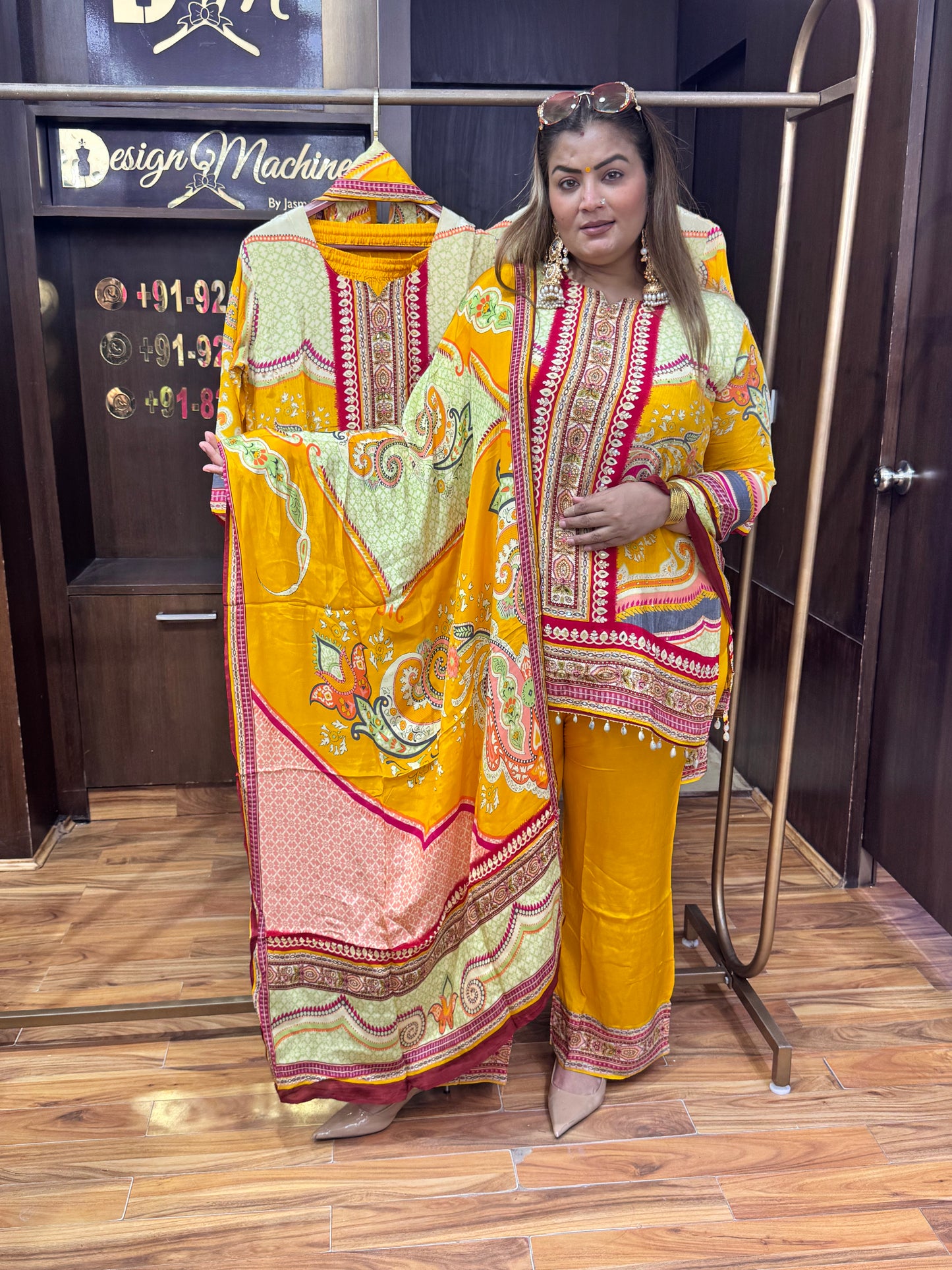 Zari Work Crepe Suit