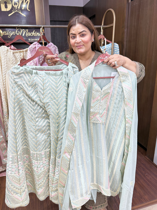 Luxury (Semi-Stitched) Suit