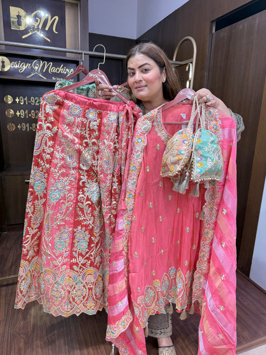 Elegant Ethnic (Semi-Stitch) Suit