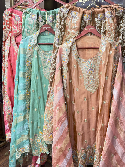 Elegant Ethnic (Semi-Stitch) Suit