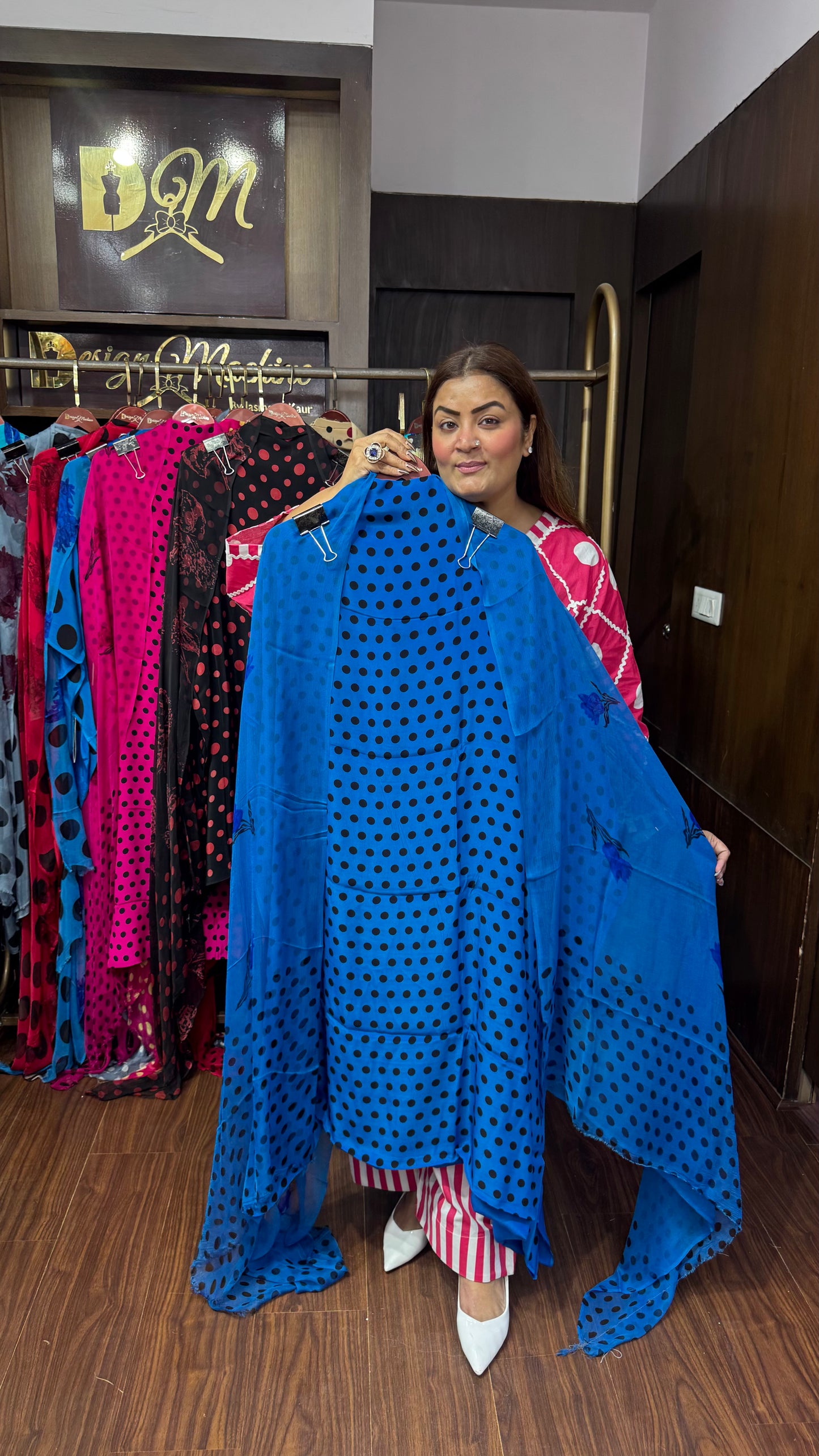 Ruhina (Masleen Cotton Unstitch Suit)