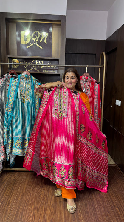 Anisha (Gajji Silk Unstitch Suit)