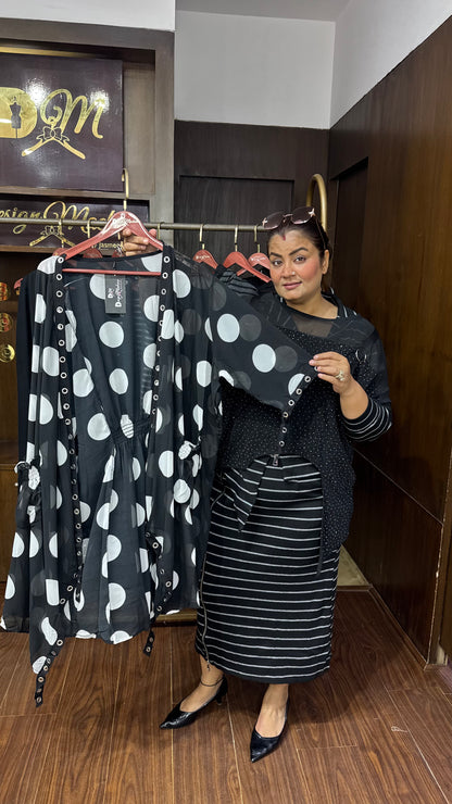 Imported Fabric (Skirt , Top, Cordset , Cape)