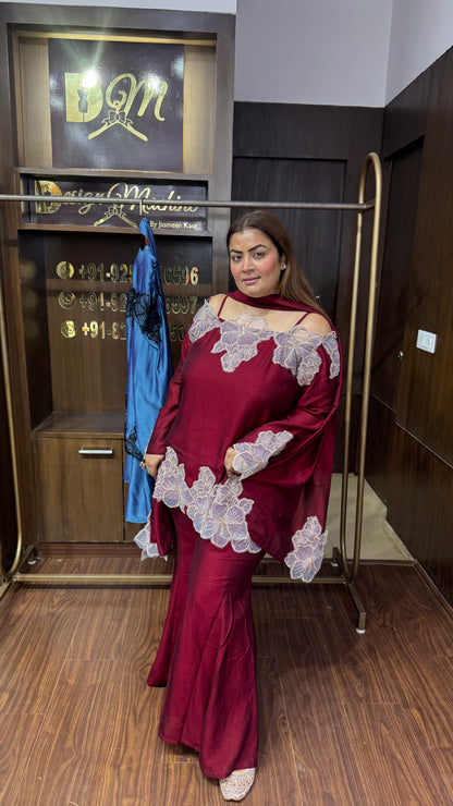 Cotton Silk Sharara Suit