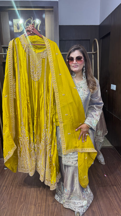 Zivanya Pure Chunon Anarkali Suit