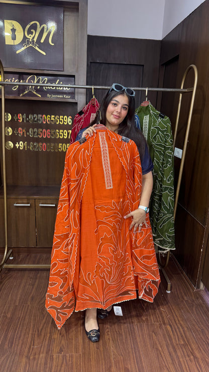 Aarvika (Cotton Unstitch Suit)